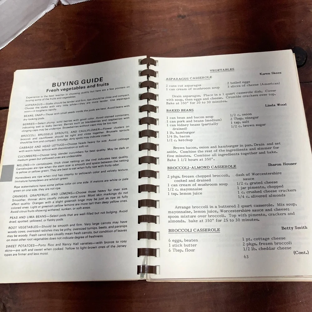 Our Cookbook Blytheville AFB OWC 1984 Edition Vintage Recipes Spiral Bound